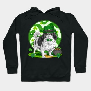 Japanese Chin Dog St Patricks Day Leprechaun Hoodie